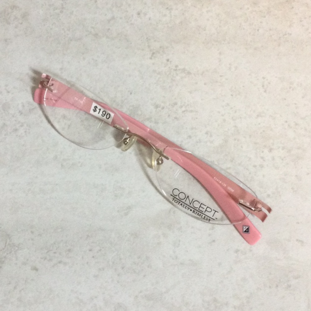 NWT Concept totally rimless eyeglasses new old stock
